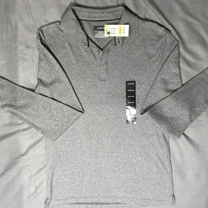 Alfani Shark Gray Men's Size M Knit Polo